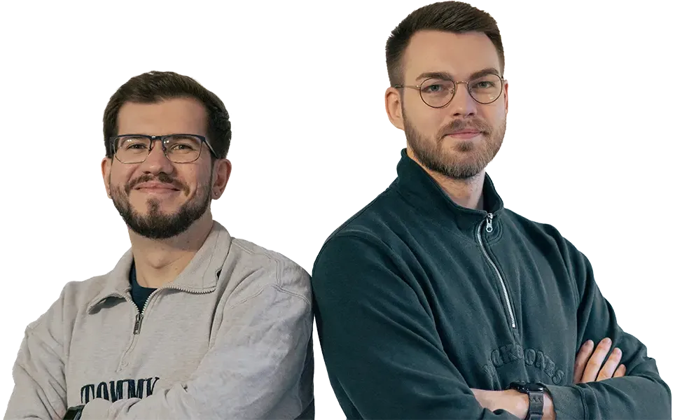 Die Autoren: links Daniel Schweiger, rechts Fabian Elmanowski