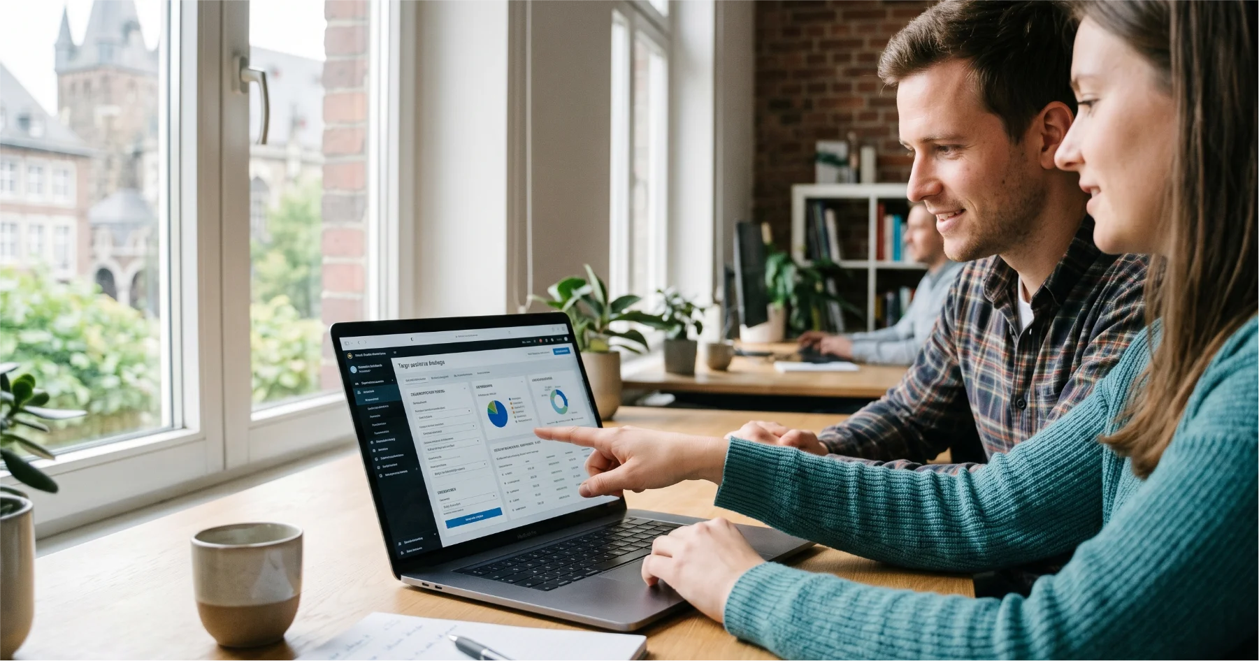 Laptop mit geöffnetem Meta Ads Manager Dashboard – symbolisch für professionelles Kampagnen-Setup.